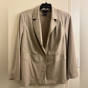 Tan suit jacket